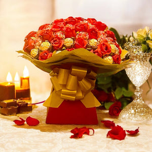 Ferrero & Lindor Chocolate Bouquet