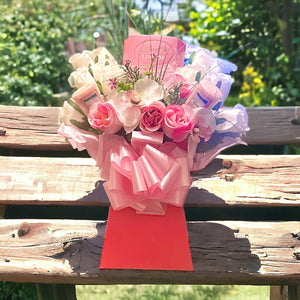 Lindor Chocolate & Candle Bouquet