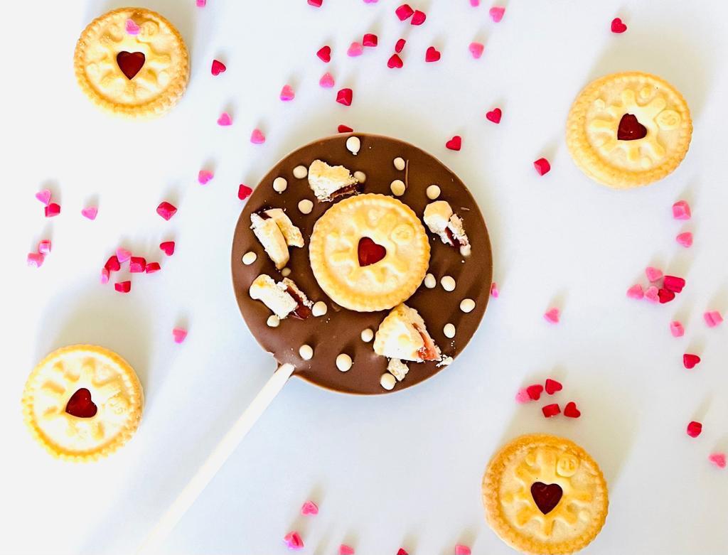 Jammie Dodger Belgian Chocolate Lollipop