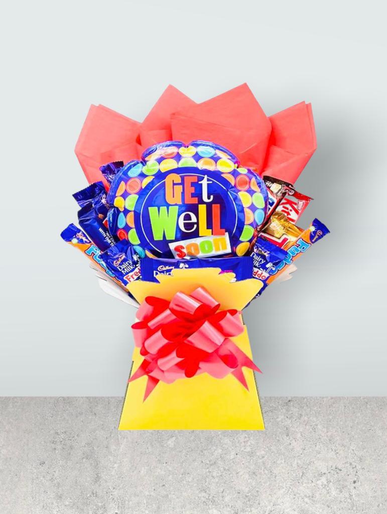 Get Well Soon Mixed Chocolate Bouquet